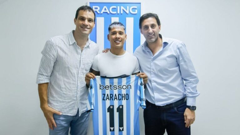 La emotiva bienvenida de Racing a Matías Zaracho