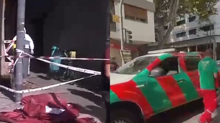 Video: murió un repartidor en el barrio de Palermo