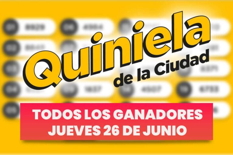 Quiniela Nacional: todos los números ganadores del 26 de junio